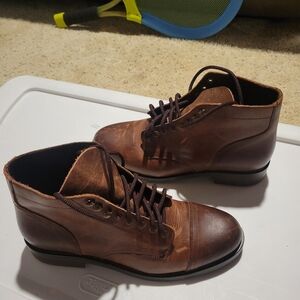 Rhodes Men Ankle Leather Boots Size 10.5